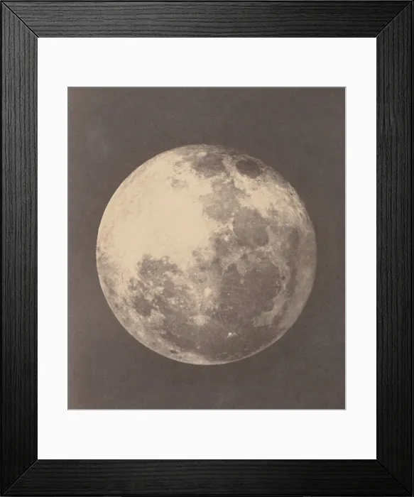 Framed Print : The Moon, 1857-60, by John Adams Whipple and James Wallace Black