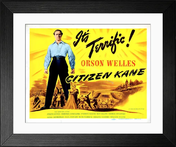 Framed Print : CITIZEN KANE, US poster, Orson Welles, 1941