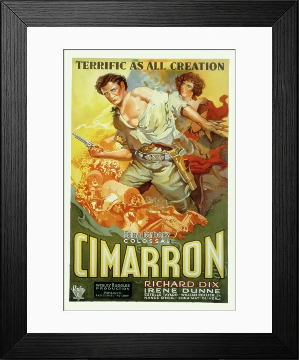 Framed Print : CIMARRON, Richard Dix, Irene Dunne, 1931