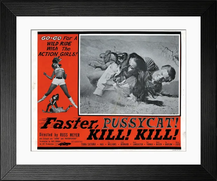 Framed Print : FASTER, PUSSYCAT! KILL! KILL!, from left, Haji, Dennis Busch, 1965 Framed Print : FASTER, PUSSYCAT! KILL! KILL!, from left, Haji, Dennis Busch, 1965