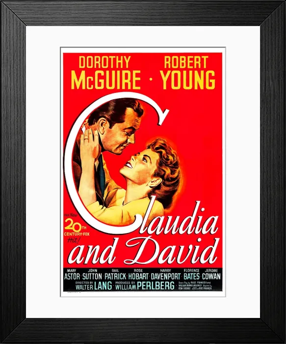 Framed Print : CLAUDIA AND DAVID, from left: Robert Young, Dorothy McGuire, 1946, TM & Copyright 20th Century Fox Film Corp. / courtesy Everett Collection Framed Print : CLAUDIA AND DAVID, from left: Robert Young, Dorothy McGuire, 1946, TM & Copyright 20th Century Fox Film Corp. / courtesy Everett Collection
