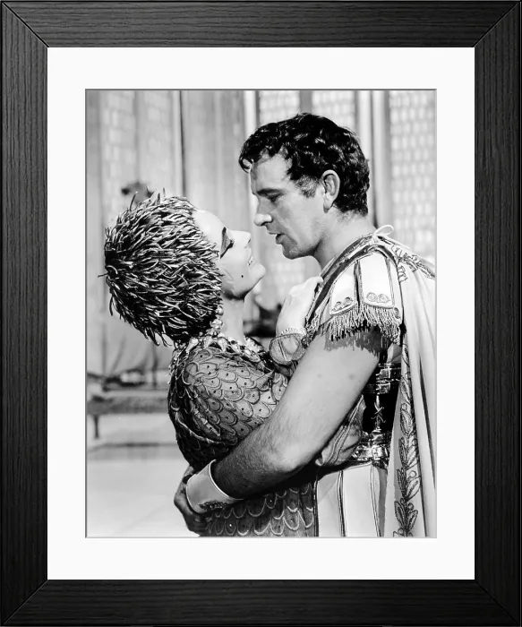 Framed Print : CLEOPATRA, from left, Elizabeth Taylor, Richard Burton, 1963, TM and Copyright 20th Century Fox Film Corp. All rights reserved. Courtesy: Everett Collection