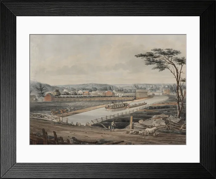 Framed Print : The canal made a profit in its first year, and generated good revenue until the tolls were abolished in 1883, 58 years after it opened