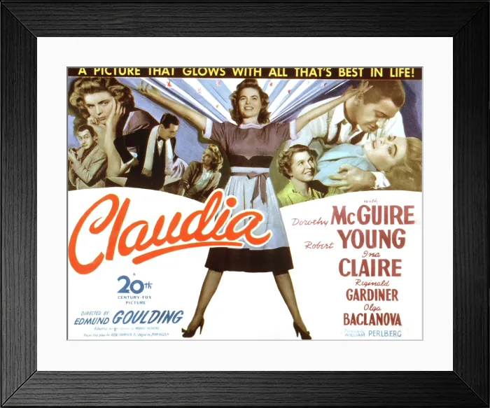 Framed Print : CLAUDIA, Dorothy McGuire, Robert Young, Reginald Gardiner, Ina Claire, 1943, TM and copyright 20th Century Fox Film Corp. All rights reserved  /  Courtesy: Everett Collection