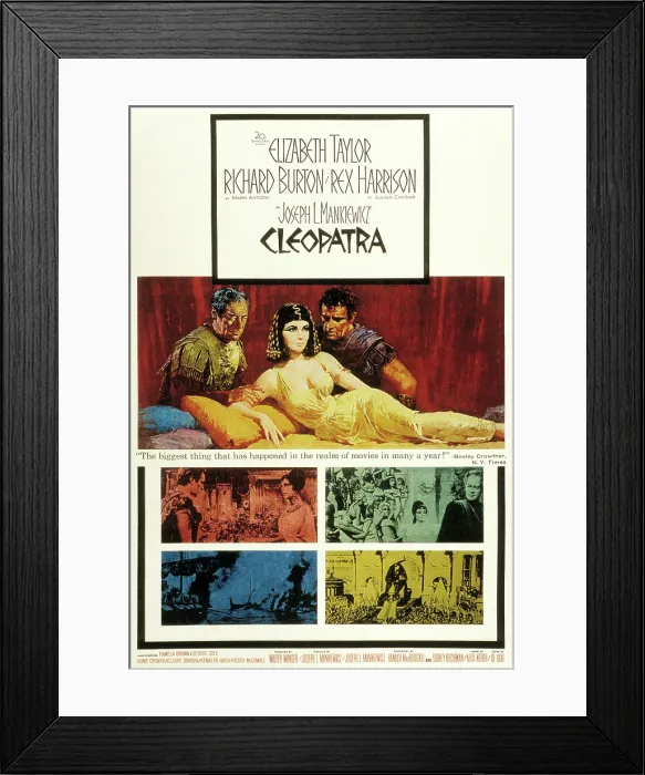 Framed Print : CLEOPATRA, Elizabeth Taylor, 1963, TM and Copyright (c) 20th Century-Fox Film Corp. All Rights Reserved Framed Print : CLEOPATRA, Elizabeth Taylor, 1963, TM and Copyright (c) 20th Century-Fox Film Corp. All Rights Reserved