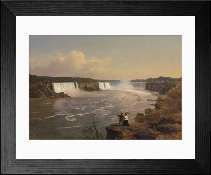 Framed Print : Horseshoe Falls, 1850, by Frederick Holloway, Canadian painting, oil on canvas Framed Print : Horseshoe Falls, 1850, by Frederick Holloway, Canadian painting, oil on canvas