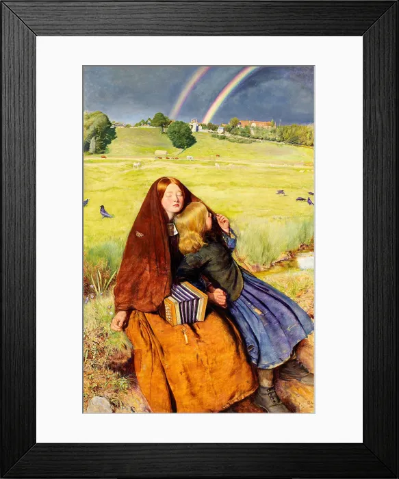 Framed Print : The Blind Girl, 1856, by John Everett Millais, English, British, painting, oil on canvas Framed Print : The Blind Girl, 1856, by John Everett Millais, English, British, painting, oil on canvas