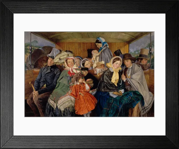 Framed Print : To Brighton and Back for Three and Sixpence, 1859, by Charles Rossiter, 1827-1890, English, British painting, oil on canvas
