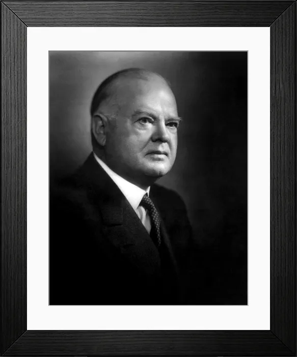 Framed Print : President Herbert Hoover, ca 1940s. Courtesy CSU Archives / Everett Collection
