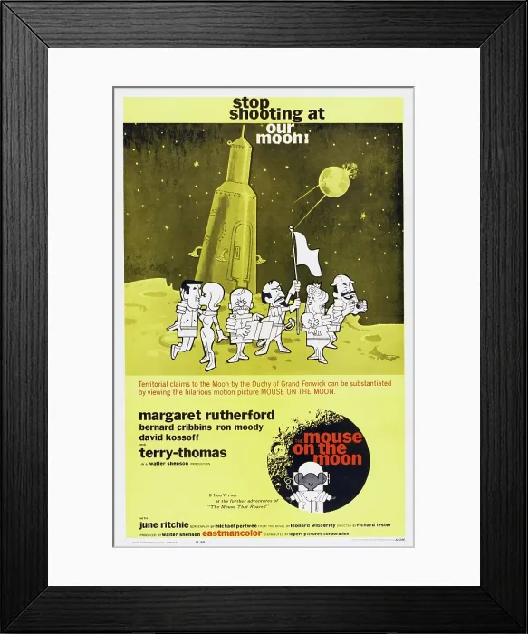 Framed Print : THE MOUSE ON THE MOON, US poster art, 1963