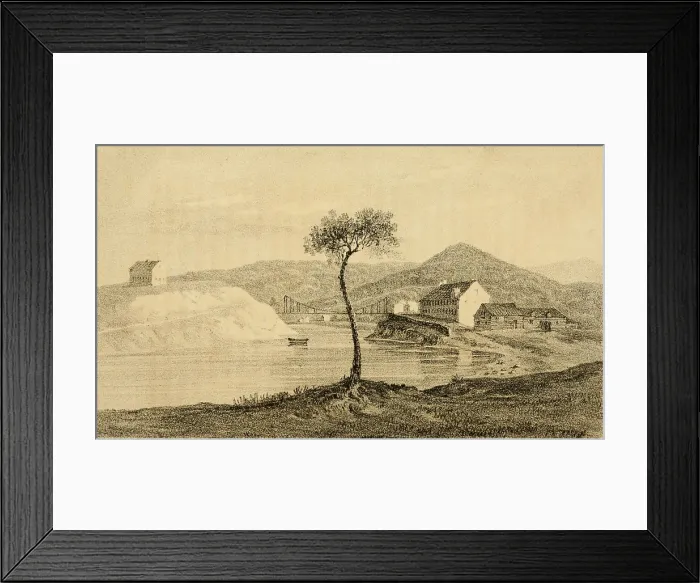 Framed Print : The Cumberland Road, was the first part of what was to become The National Road'. It began in Cumberland, Maryland, and ultimately extended west to Vandalia, Illinois