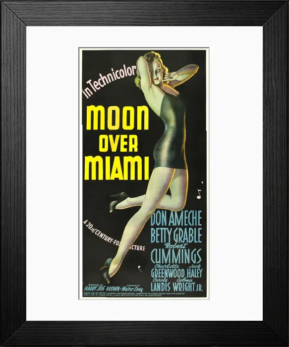 Framed Print : MOON OVER MIAMI, Betty Grable, 1941, TM and Copyright 20th Century Fox Film Corp. All rights reserved. / courtesy Everett Collection Framed Print : MOON OVER MIAMI, Betty Grable, 1941, TM and Copyright 20th Century Fox Film Corp. All rights reserved. / courtesy Everett Collection