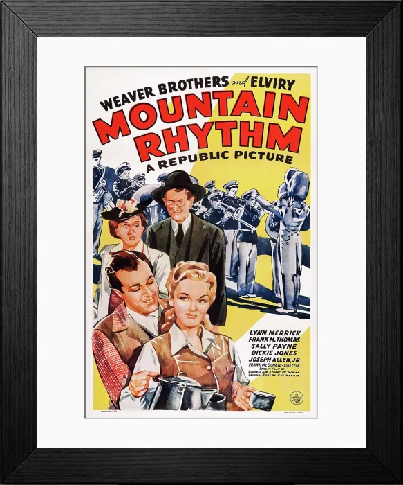 Framed Print : MOUNTAIN RHYTHM, US poster art, 1943