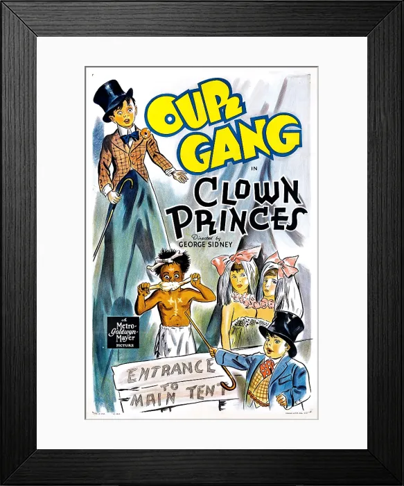Framed Print : CLOWN PRINCES, Carl Alfalfa Switzer, Billie Buckwheat Thomas, Spanky McFarland, 1939