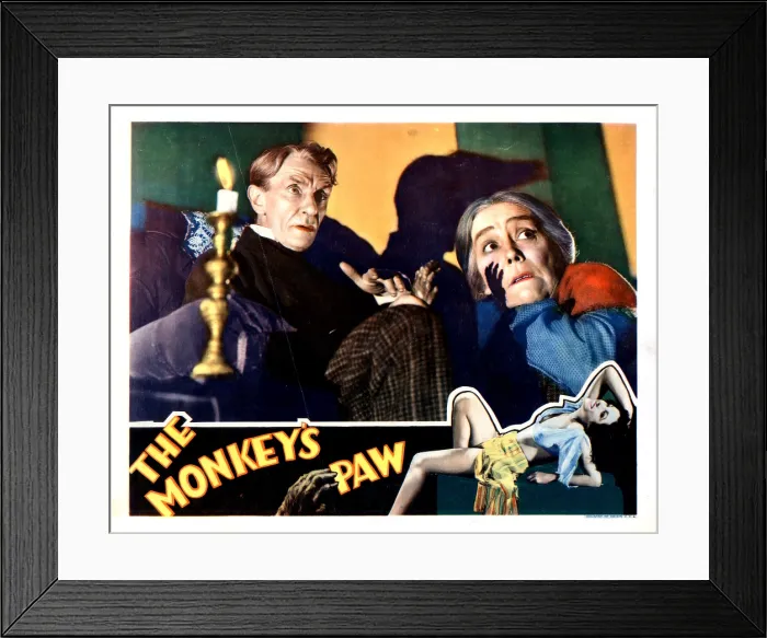 Framed Print : THE MONKEY'S PAW, from left, Ivan F. Simpson, Louise Carter, Nina Quartero, 1933