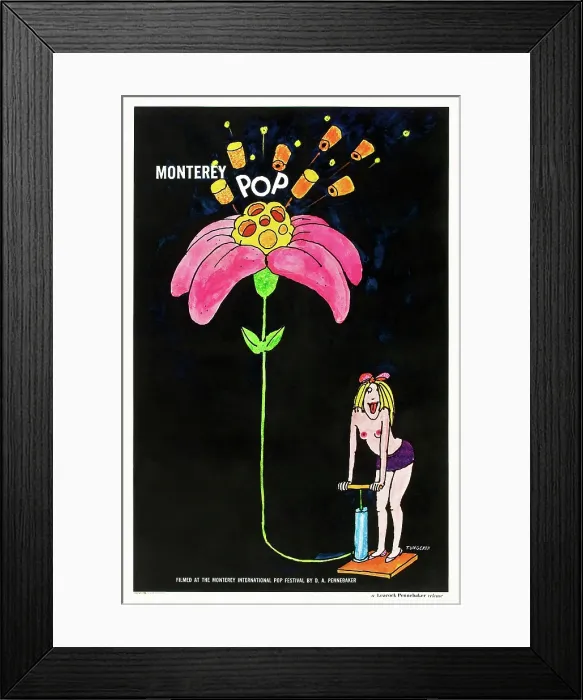 Framed Print : MONTEREY POP, poster art, 1968 Framed Print : MONTEREY POP, poster art, 1968
