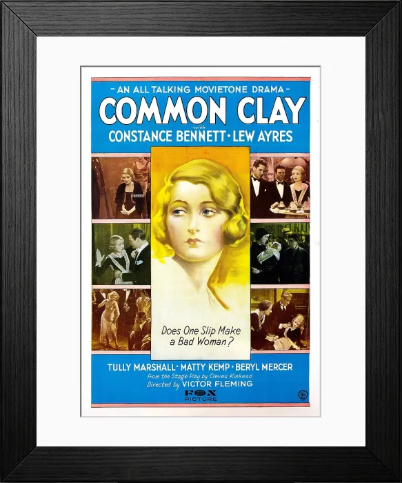 Framed Print : COMMON CLAY, Constance Bennett, 1930, 20th Century Fox, TM & Copyright / Courtesy: Everett Collection Framed Print : COMMON CLAY, Constance Bennett, 1930, 20th Century Fox, TM & Copyright / Courtesy: Everett Collection