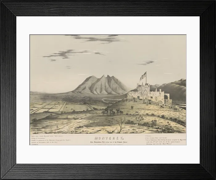 Framed Print : Mexican American War. Battle of Monterey, Feb. 21-23, 1846