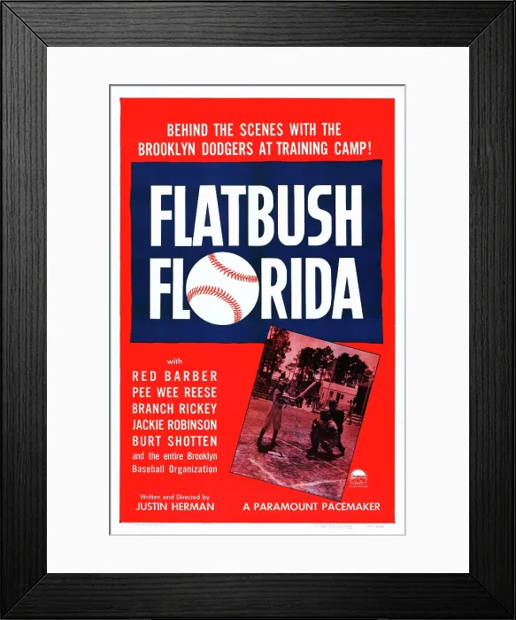 Framed Print : FLATBUSH FLORIDA, US poster art, 1950