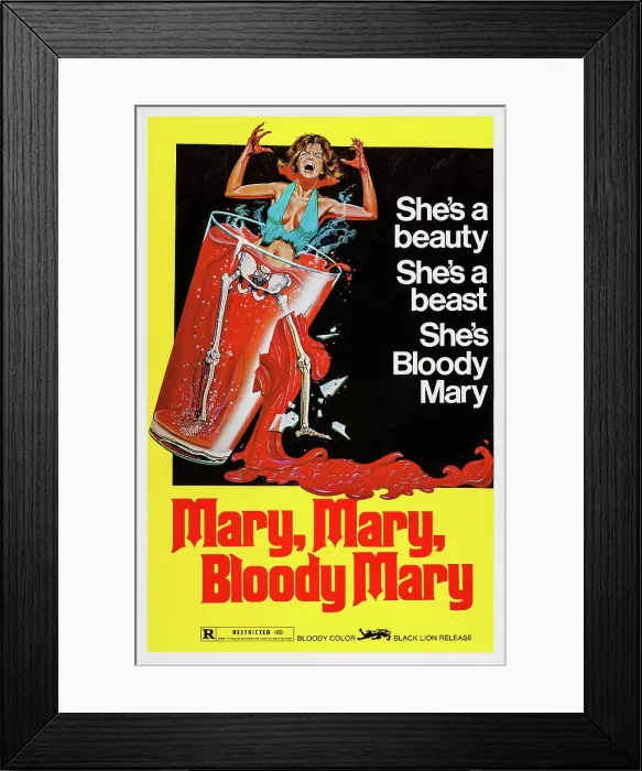 Framed Print : MARY, MARY, BLOODY MARY, US poster art, 1975