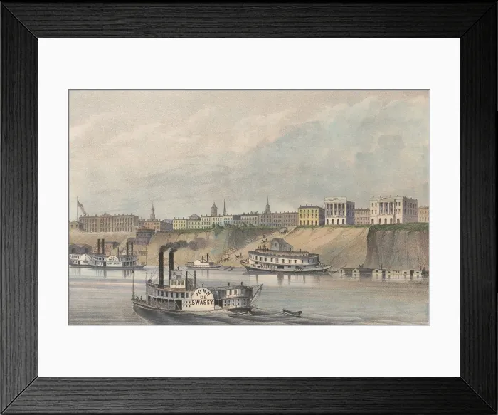 Framed Print : Memphis, Tennessee in the decade before the US Civil War