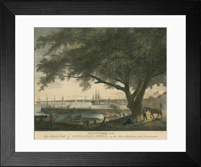 Framed Print : City and port of Philadelphia, on the Delaware River from Kensington Framed Print : City and port of Philadelphia, on the Delaware River from Kensington
