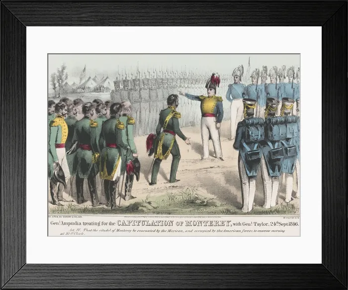 Framed Print : Mexican American War. Battle of Monterey, Sept. 21-23, 1846