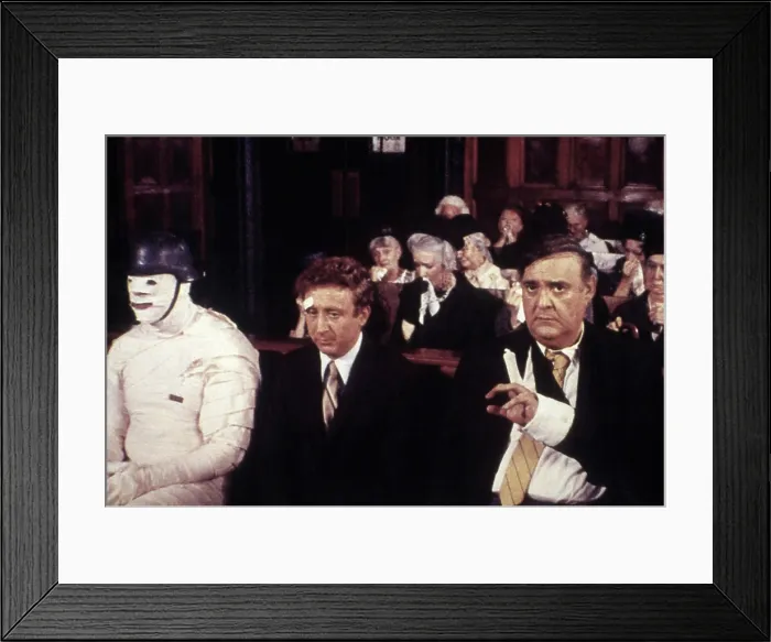 Framed Print : THE PRODUCERS, Kenneth Mars, Gene Wilder, Zero Mostel, 1968