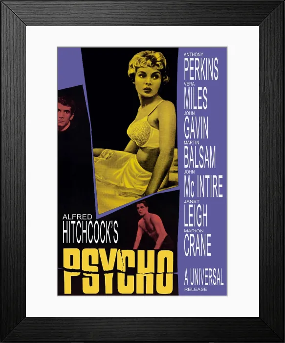 Framed Print : PSYCHO, Anthony Perkins, Janet Leigh, John Gavin, 1960 Framed Print : PSYCHO, Anthony Perkins, Janet Leigh, John Gavin, 1960
