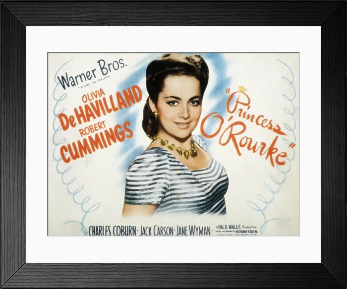 Framed Print : PRINCESS O'ROURKE, Olivia de Havilland, 1943