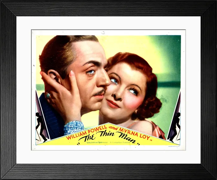 Framed Print : THE THIN MAN, from left, William Powell, Myrna Loy, 1934 Framed Print : THE THIN MAN, from left, William Powell, Myrna Loy, 1934
