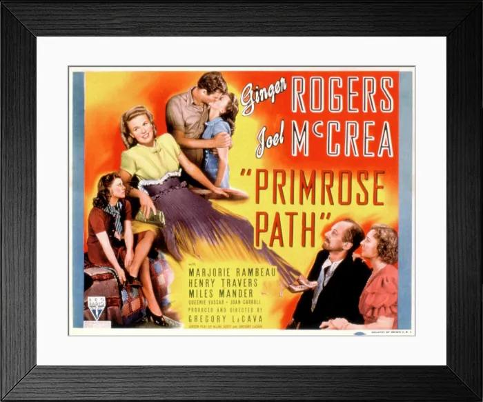 Framed Print : PRIMROSE PATH, Ginger Rogers, Joel McCrea (top), 1940