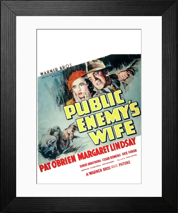 Framed Print : PUBLIC ENEMY'S WIFE, Margaret Lindsay, Pat O'Brien, 1936 Framed Print : PUBLIC ENEMY'S WIFE, Margaret Lindsay, Pat O'Brien, 1936