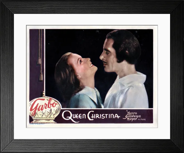 Framed Print : QUEEN CHRISTINA, from left, Greta Garbo, John Gilbert, 1933