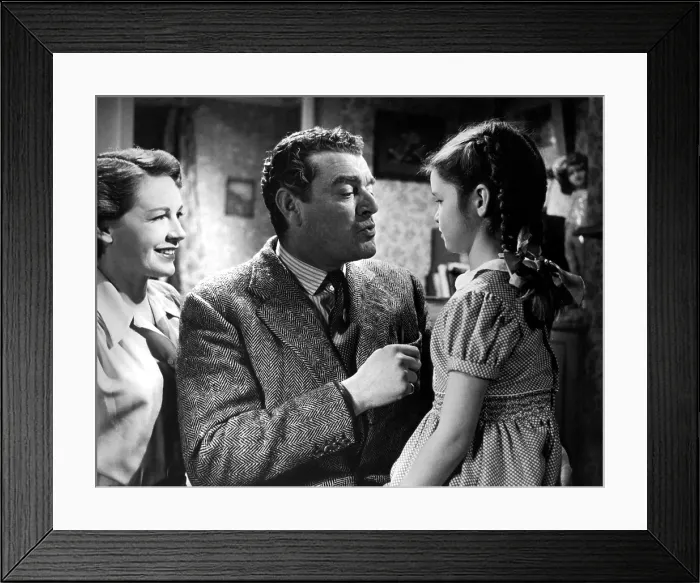 Framed Print : MANDY, (aka CRASH OF SILENCE, aka THE STORY OF MANDY), Phyllis Calvert, Jack Hawkins, Mandy Miller, 1952