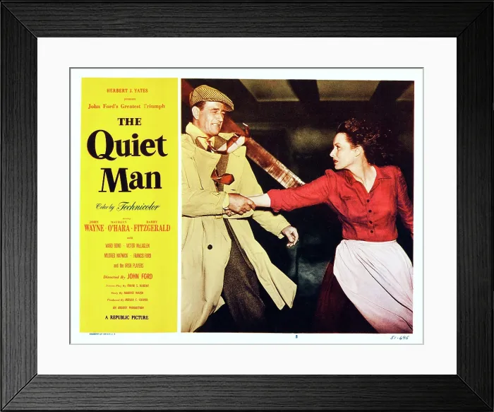 Framed Print : THE QUIET MAN, John Wayne, Maureen O'Hara, 1952 Framed Print : THE QUIET MAN, John Wayne, Maureen O'Hara, 1952