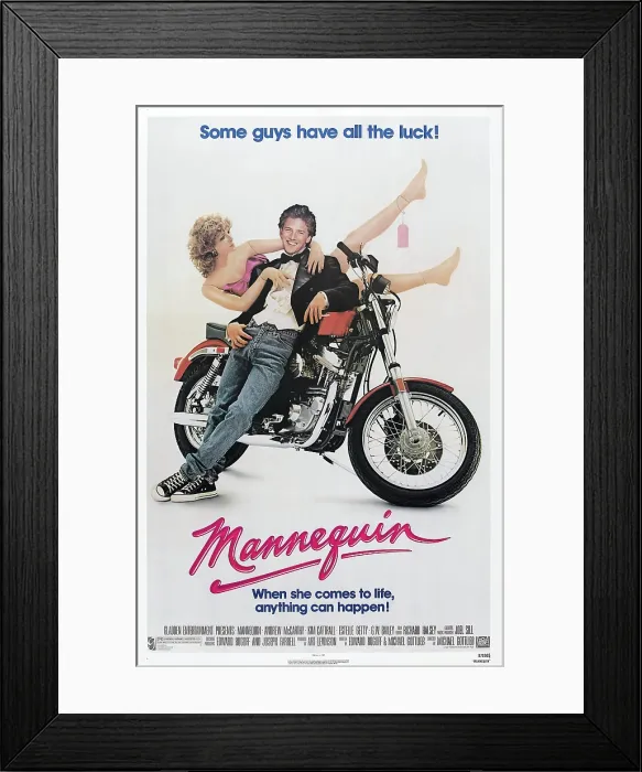 Framed Print : MANNEQUIN, US poster, from left: Kim Cattrall, Andrew McCarthy, 1987, 20th Century-Fox Film Corporation, TM & Copyright / courtesy Everett Collection Framed Print : MANNEQUIN, US poster, from left: Kim Cattrall, Andrew McCarthy, 1987, 20th Century-Fox Film Corporation, TM & Copyright / courtesy Everett Collection