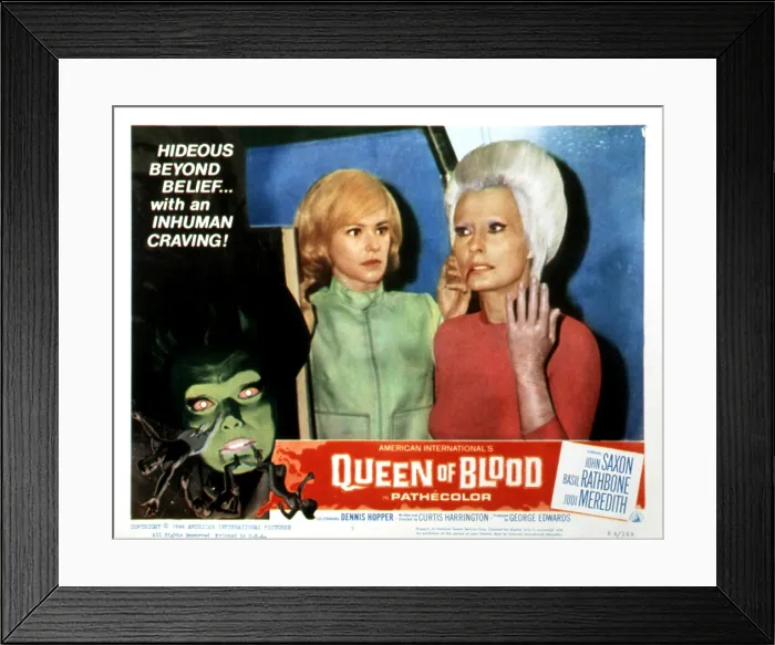 Framed Print : QUEEN OF BLOOD, (lobbycard), Judi Meredith, Florence Marley, 1966 Framed Print : QUEEN OF BLOOD, (lobbycard), Judi Meredith, Florence Marley, 1966