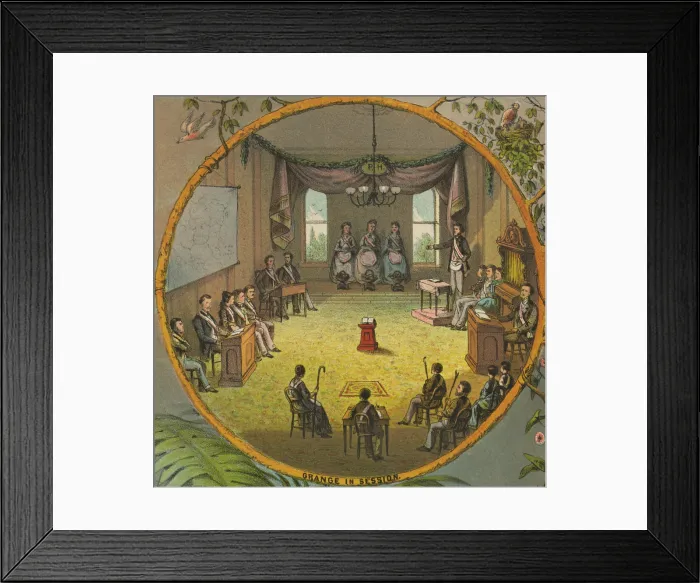 Framed Print : Meeting of the National Grange of the Patron's of Husbandry, c. 1873 Framed Print : Meeting of the National Grange of the Patron's of Husbandry, c. 1873