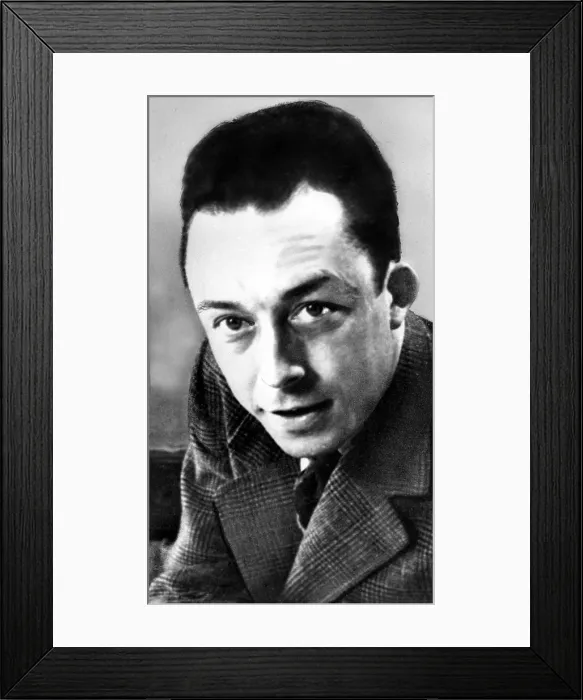 Framed Print : ALBERT CAMUS, Author, (1913-1960) Nobel Prize in Literature, 1957.. Courtesy: CSU Archives  /  Everett Collection