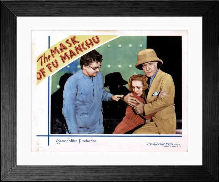 Framed Print : THE MASK OF FU MANCHU, from left, Jean Hersholt, Karen Morley, Lewis Stone, 1932 Framed Print : THE MASK OF FU MANCHU, from left, Jean Hersholt, Karen Morley, Lewis Stone, 1932