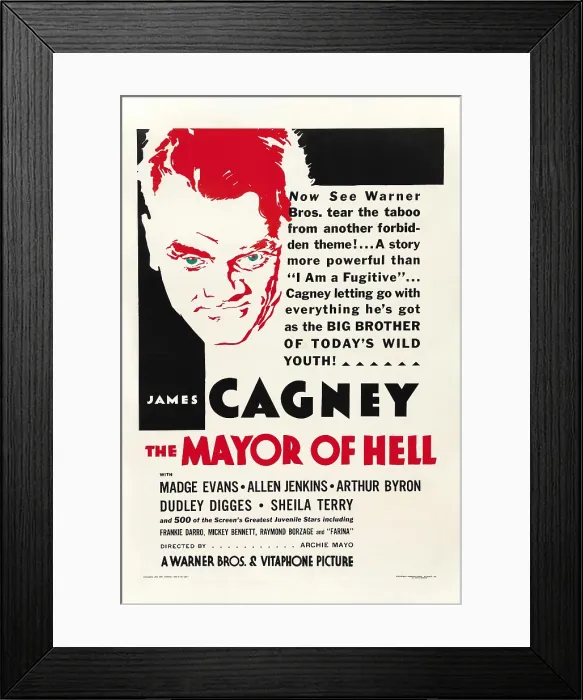 Framed Print : THE MAYOR OF HELL, James Cagney, 1933 Framed Print : THE MAYOR OF HELL, James Cagney, 1933