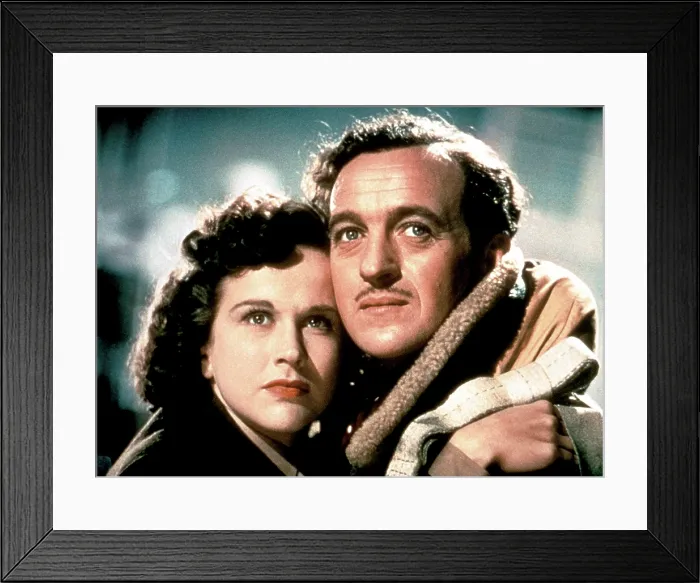 Framed Print : A MATTER OF LIFE AND DEATH, (aka STAIRWAY TO HEAVEN), from left: Kim Hunter, David Niven, 1946 Framed Print : A MATTER OF LIFE AND DEATH, (aka STAIRWAY TO HEAVEN), from left: Kim Hunter, David Niven, 1946