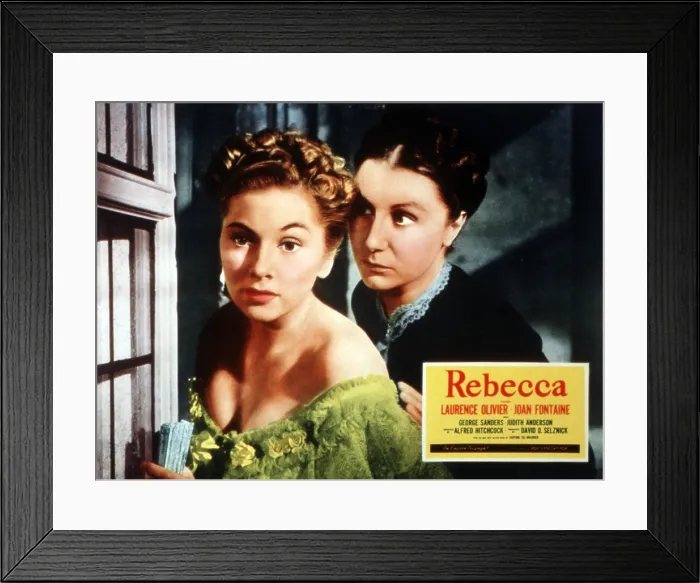 Framed Print : REBECCA, from left: Joan Fontaine, Judith Anderson, 1940 Framed Print : REBECCA, from left: Joan Fontaine, Judith Anderson, 1940