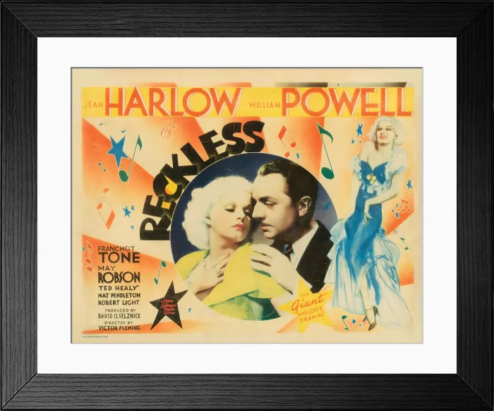 Framed Print : RECKLESS, Jean Harlow, William Powell, 1935