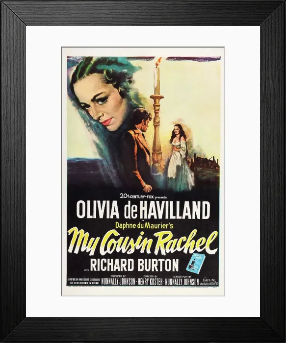 Framed Print : MY COUSIN RACHEL, Olivia de Havilland, Richard Burton, Audrey Dalton, 1952, TM and copyright 20th Century Fox Film Corp. All rights reserved / Courtesy: Everett Collection Framed Print : MY COUSIN RACHEL, Olivia de Havilland, Richard Burton, Audrey Dalton, 1952, TM and copyright 20th Century Fox Film Corp. All rights reserved / Courtesy: Everett Collection