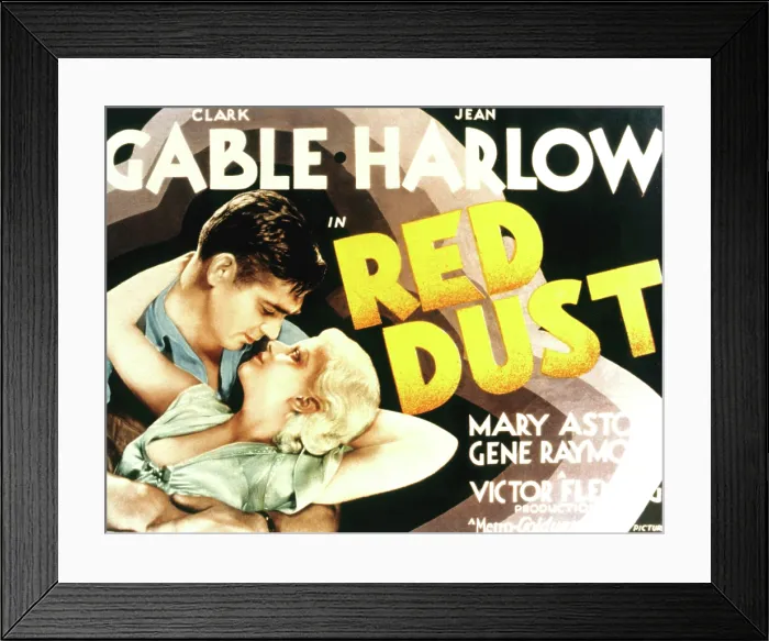 Framed Print : RED DUST, Clark Gable, Jean Harlow, 1932
