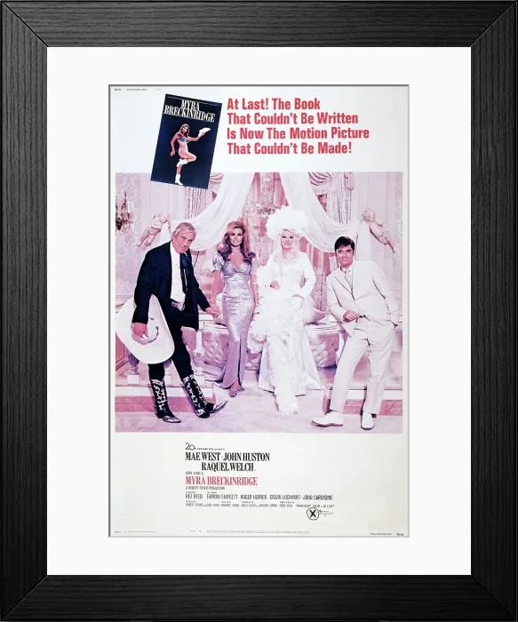 Framed Print : MYRA BRECKINRIDGE, US poster art, from left: John Huston, Raquel Welch, Mae West, Rex Reed, 1970. TM and Copyright 20th Century Fox Film Corp Framed Print : MYRA BRECKINRIDGE, US poster art, from left: John Huston, Raquel Welch, Mae West, Rex Reed, 1970. TM and Copyright 20th Century Fox Film Corp