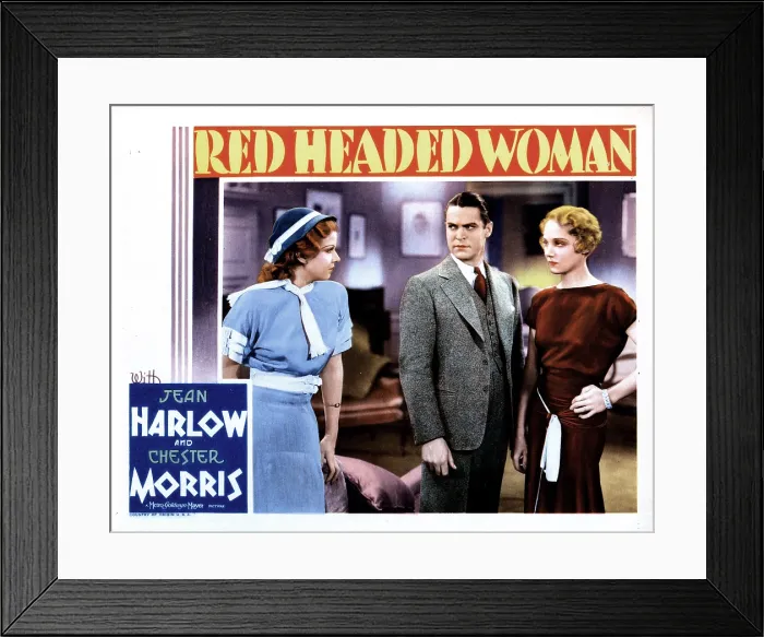 Framed Print : RED-HEADED WOMAN, from left, Jean Harlow, Chester Morris, Leila Hyams, 1932 Framed Print : RED-HEADED WOMAN, from left, Jean Harlow, Chester Morris, Leila Hyams, 1932