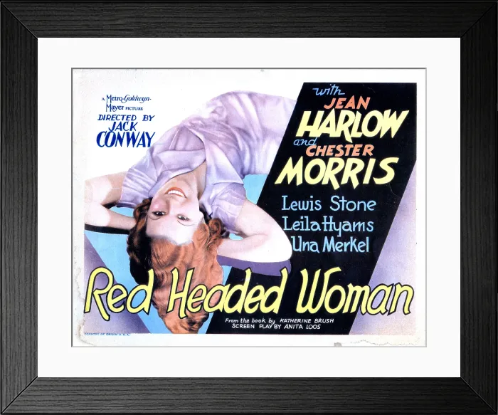 Framed Print : RED-HEADED WOMAN, Jean Harlow, 1932 Framed Print : RED-HEADED WOMAN, Jean Harlow, 1932